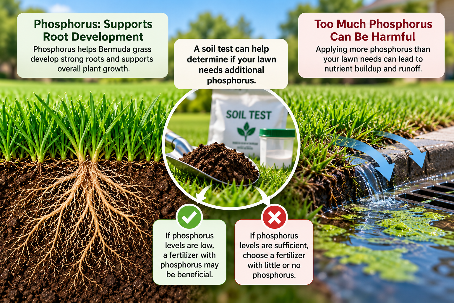 phosphorous lawn