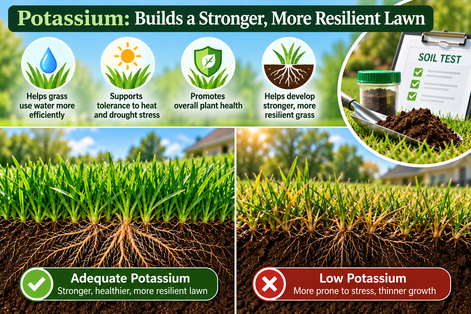 potassium for lawn